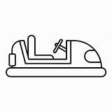 Outline Bumper Car Icon Ride Entertainment Line Fun Iconfinder Editor Open sketch template