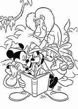 Safari Coloring Pages Mickey Mouse Color Printable Popular Getcolorings Book Getdrawings Comments Coloringhome Reading sketch template