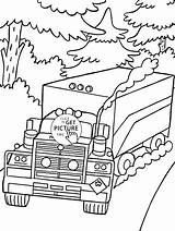 Coloring Pages Transportation Big Rig Road Transport Land Truck Printable Preschoolers Getcolorings Color Vehicle Preschool Mack Sheets sketch template