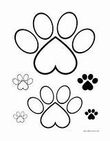 Print Paw Outline Printable Outlines Paper Trace Different Pdf Templates Millennialboss Sizes Them Pages Onto Cardstock Colored Printed Construction Use sketch template