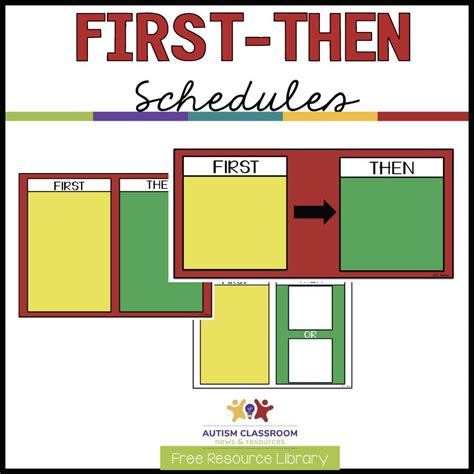 visual schedule series   schedules freebie autism