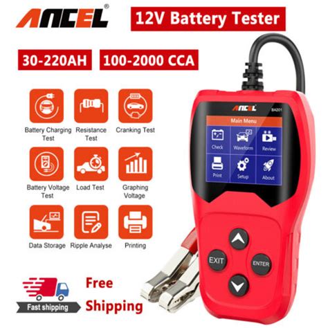 car battery load circuit tester analyzer  cca charging cranking test