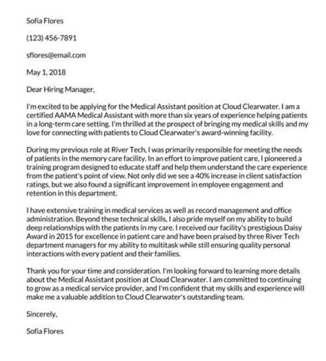 medical assistant cover letter examples  tips