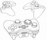 Xbox Controller Coloring Outline Pages Drawing Deviantart Printable Getcolorings Getdrawings Print Color sketch template