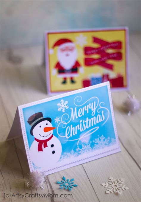 printable christmas cards print  home artsy craftsy mom
