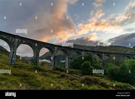 glenfinnan railway viaduct stock photo alamy