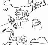 Nursery Coloring Pages Jack Rhyme Rhymes Color Getcolorings Jill Printables Print Getdrawings Colorings sketch template