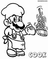 Cook Coloring Pages Popular sketch template