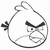 Angry Bird Templates Birds Template Coloring Printable Red Use sketch template