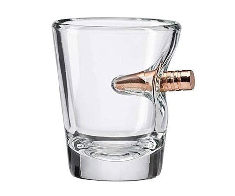 bullet shot glass with real bullet viral gads