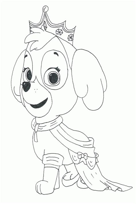 skye  colouring pages
