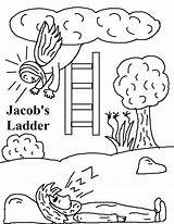 Jacob Ladder Jacobs Lesson Churchhousecollection Himmelsleiter Sonntagsschule Jakobs Traum sketch template