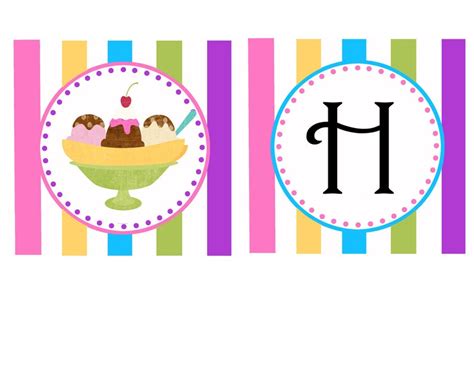 personalized ice cream party printables ultimate party package etsy