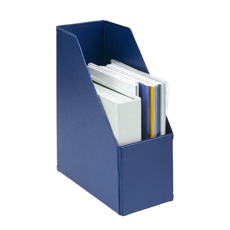 magazine rack file plastic jumbo mm  blue pack   office range