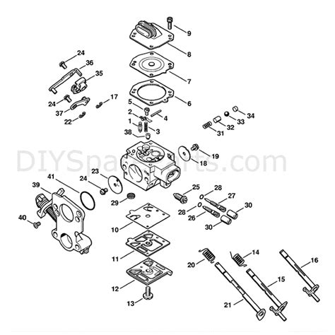 stihl ms  chainsaw ms  qz parts diagram carburetor hd