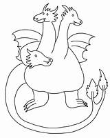 Ghidorah Godzilla sketch template