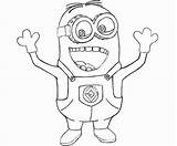 Minion Coloring Pages Printable Purple Happy Evil Despicable Minions Kids Color Print Colouring Fun Book Getcolorings Books Dave Cartoon Popular sketch template