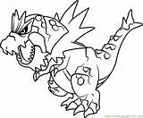 Coloring Tyrantrum Pokémon Groudon Coloringpages101 Xerneas Clipartmag Prntr sketch template