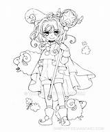 Chibi Coloring Sakura Captor Yampuff Pages Card Lineart Yam Crafty Puff Anime Deviantart Color Choose Board sketch template