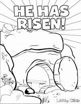 Coloring Risen He Pages Easter Popular sketch template