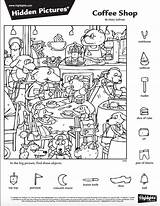 Escondidos Puzzles Colorea Activities sketch template