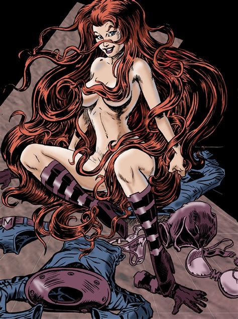 Rule 34 Covering Covering Nipples Inhumans Long Hair Marvel Medusa