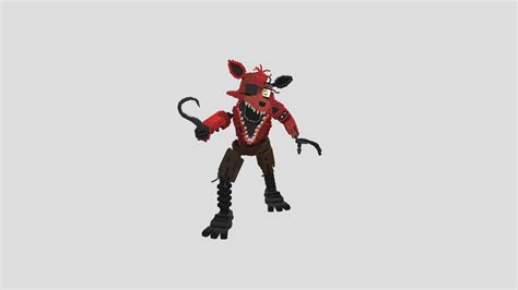 withered foxy port dany fox fnaf 2 download free 3d model by dany fox