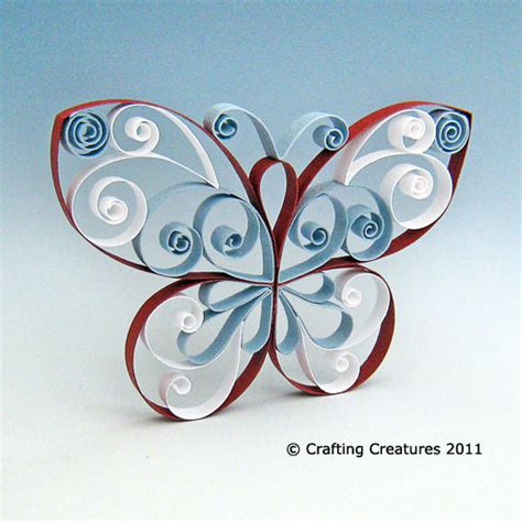 crafting creatures butterfly quilling pattern tutorial