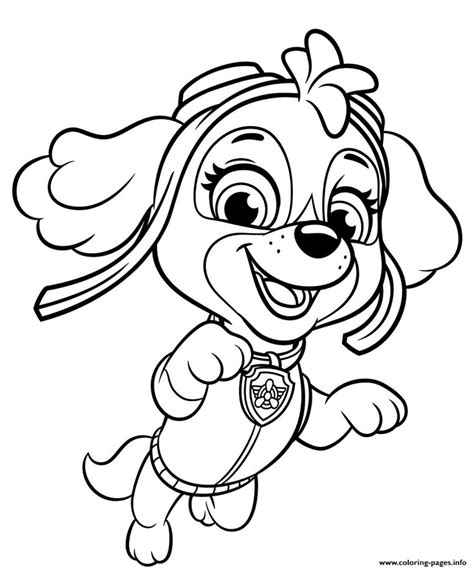 print paw patrol skye page coloring pages paw patrol coloring pages