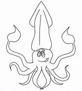 Coloring Pages Squid Ocean Animals Colorear Para Life Printable Scenes Calamares Marine Momjunction Animal Toddlers Library Clipart Books Popular Comments sketch template