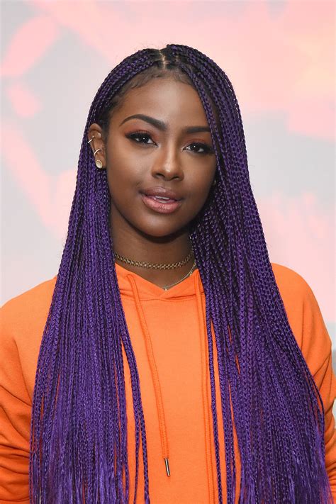 Justine Skye S Purple Braids Are Getting Us Excited For Festival Season