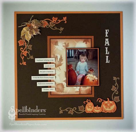 crafting  web fall scrapbook page