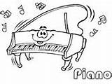 Coloring Music Piano Pages Ws sketch template