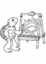 Franklin Turtle Coloring Pages Getcolorings sketch template