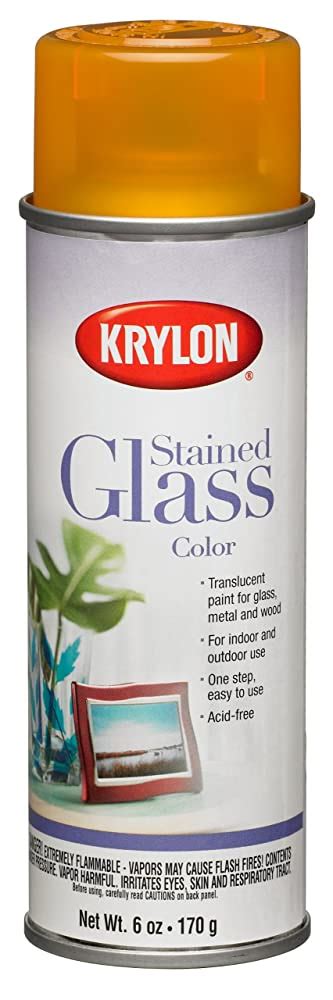 Krylon 9024 Stained Glass Color Glass Paints Aerosol 6