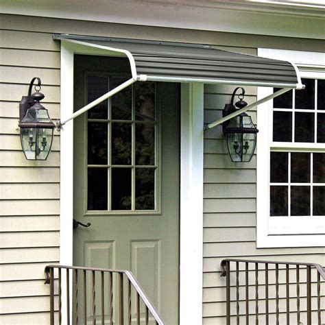 nuimage awnings  ft  series door canopy aluminum fixed awning