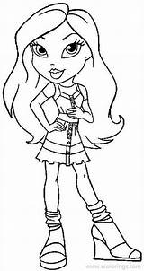 Bratz Coloring Pages Princess Girl Cloe Printable Print Gif Disney Kids Color Cartoons Info Online Adult Xcolorings Library Clipart Chloe sketch template