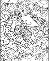 Ausmalbilder Schmetterling Schwer Mandalas Malvorlagen sketch template
