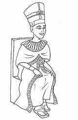 Nefertiti Coloring Egypt 為孩子的色頁 sketch template