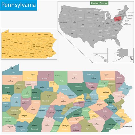 map  pennsylvania guide   world