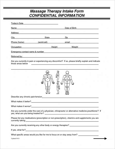 chiropractic patient intake form  form resume examples