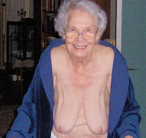 tan wrinkled old lady cleavage