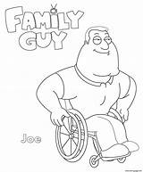 Guy Coloring Joe Family Pages Printable Print sketch template