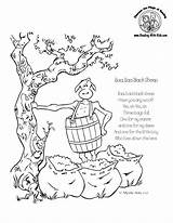 Baa Sheep Coloring Nursery Rhymes Rhyme Pages Kids Printables Preschool Colour Color Printable Reading Poems Crafts Colouring Outline Sheet Popular sketch template