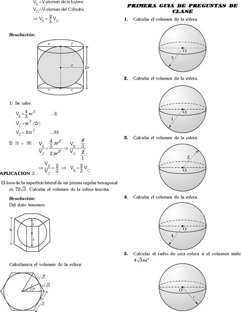 esfera preguntas resueltas  tipo examen de geometria del espacio