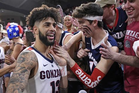 college basketball rankings gonzaga is no 1 in latest ap