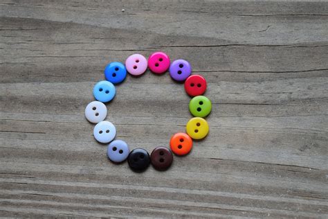 pcs  micro mini buttons mm mixed color resin buttons