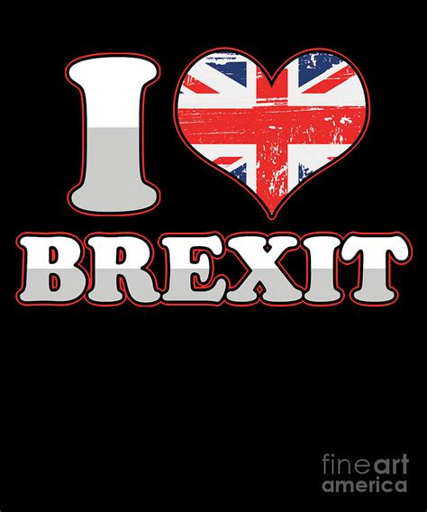anti eu brexit supporter great britain uk united kingdom  love brexit digital art  thomas larch