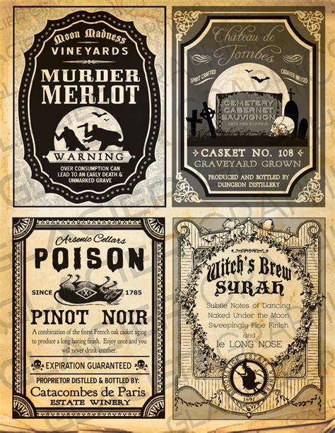 printable vintage wine labels