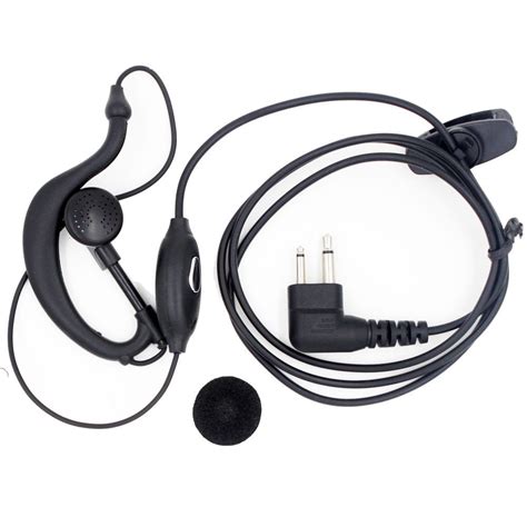 aoer twoway radio earpiece headset  ptt microphone  motorola gp gp gp xv